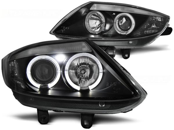 Scheinwerfer Angel Eyes für BMW Z4 E85 E86 Bj. 02-08 Schwarz